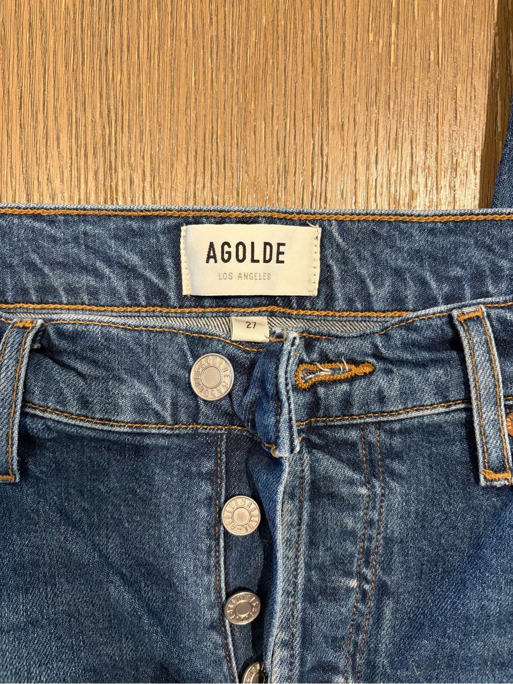 Agolde Riley Long in Pose - Picture 2 of 6
